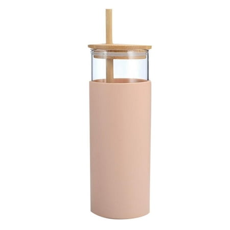 500ml Water Cup With Lid Shatterproof Glass Assorted Iced Coffee Tumbler Straw Bottle For Home Vintage Milk Glass Cup Acrylic Tumbler Set Holder And Coffee Mugs Set Vintage Diner Coffee Mug Breakaway
