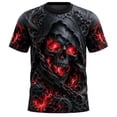 thumbnail image 3 of CONFREE Halloween Mens Short Sleeve Tshirts Crew Neck Skeleton Graphic Lightweight Hallowmas T-Shirts for Men, 3 of 5