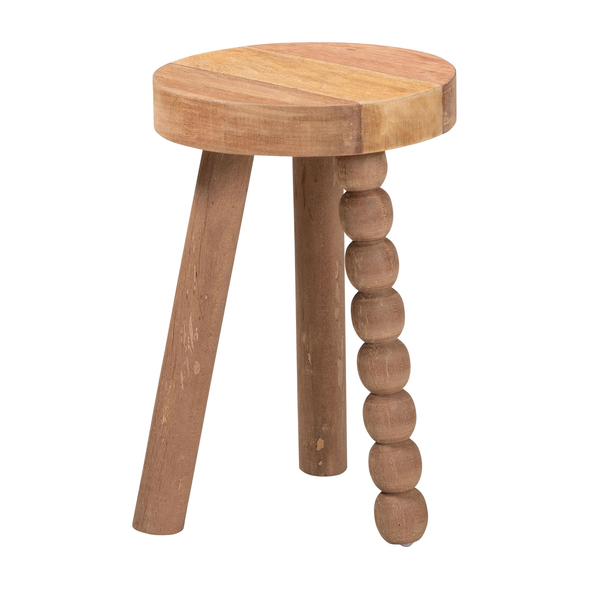 bali & pari Sihu Rustic Footstool, Natural Brown
