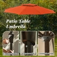 thumbnail image 4 of JUSTLET 11 ft 2 Tiers Outdoor Market Patio Umbrella w/ Crank, Orange, 4 of 6