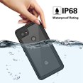 thumbnail image 1 of waterproof Case for Google Pixel 3a - IP68 degree dust and shockproof Protective Cover - black, 1 of 7