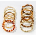 thumbnail image 3 of Surfer Heishi Clay Bead Bracelets for Women Bohemian Stackable Gold Beaded Stretch Bracelets Elastic Layering Friendship Bracelets Set Boho Jewelry, 3 of 6