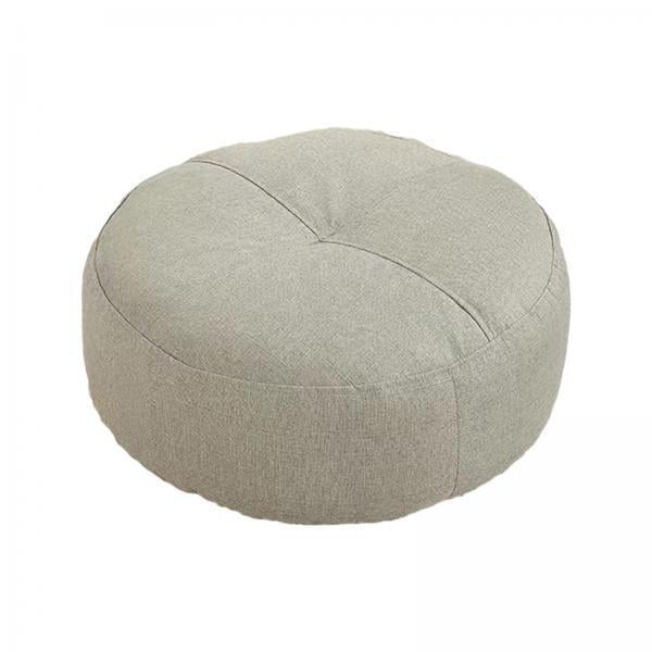 2 Cojines Redondos De Suelo Para Meditación, Para Sentarse En El Suelo, Silla, Sofá, Gris Claro