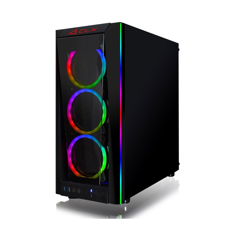 CLX SET VR-Ready Gaming Desktop - Liquid Cooled Intel Core i9 9900KF 3.6GHz  8-Core Processor, 32GB DDR4 Memory, GeForce RTX 3060 Ti 8GB GDDR6