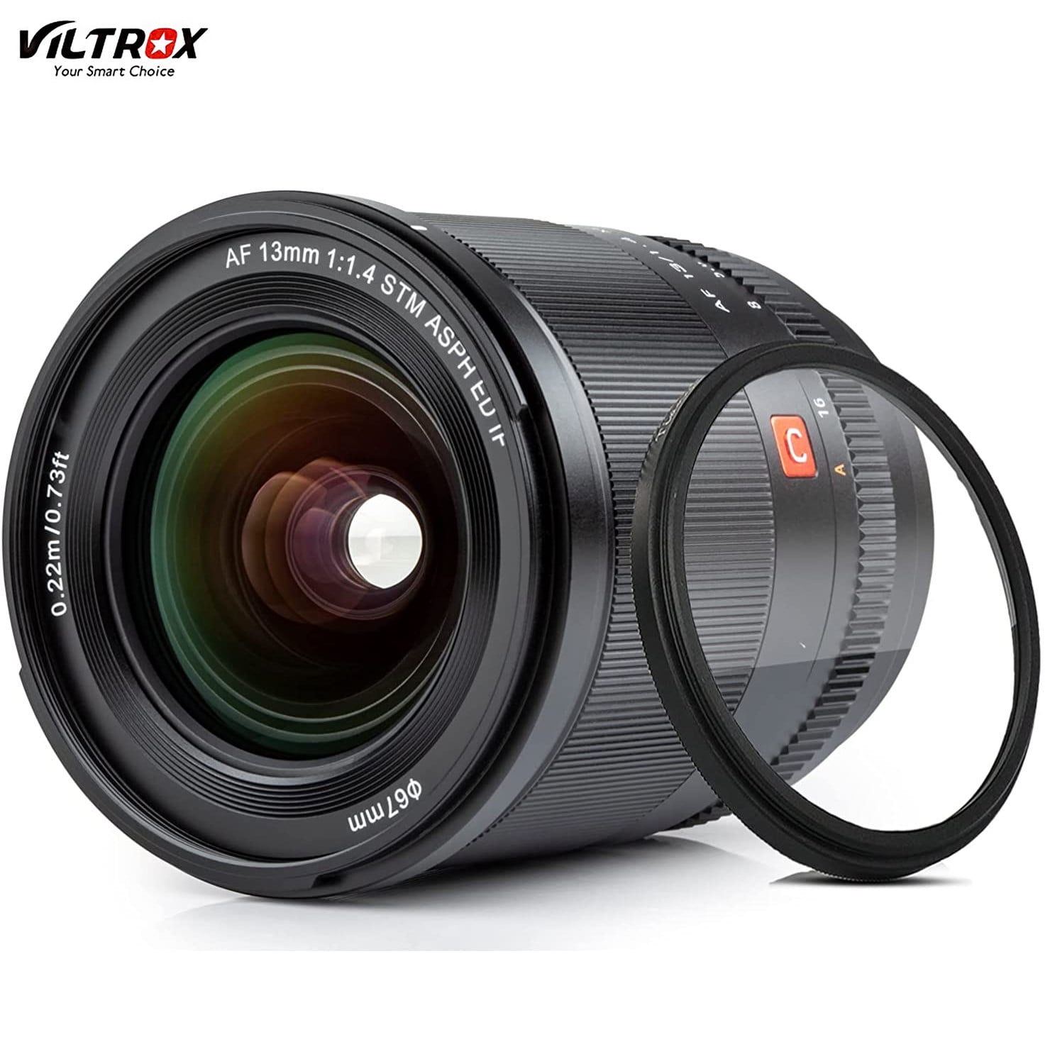 Viltrox 13mm F1.4 Ultra-Wide Angle Autofocus Lens, Compatible with Fuji X-Mount Cameras X-A10 X-A3 X-A5 X-A7 X-S10 X-T20 X-T3 X-T4 X-T1 X-E2S X-Pro2