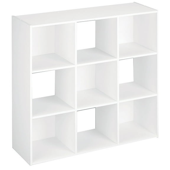 Storage Cube Organizer ClosetMaid 9 White Closet Stacker Clothes Modular Cubes