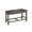 Gray, variant on Rustic Gray Wood Counterheight Dining Bench in Gray Linen Fabric