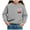 Grey, variant on Zshosam Crewneck Sweatshirts Teen Girls Girls Crewneck Sweatshirt Long Sleeve Pullover Tops Sweatshirts,Grey 5 Years