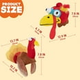 thumbnail image 3 of Joyfy 2 Pack Thanksgiving Turkey Cap for Kids and Adults Plush Turkey Hat, Thanksgiving Accessories, 3 of 8