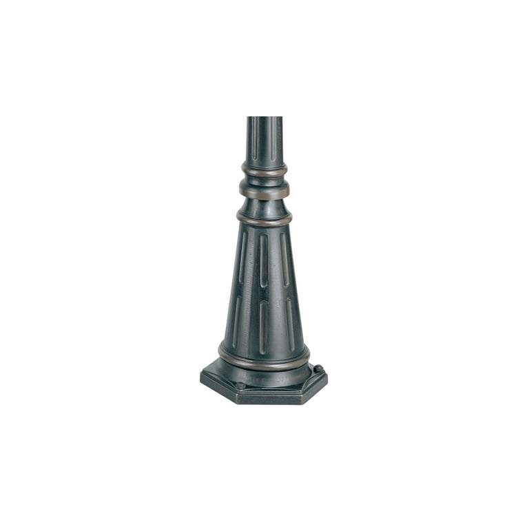 John Timberland Traditional Post Light Pole and Cap Base Classic Bronze 76 3/4 John Timberland Traditional Post Light Pole and Cap Base Classic Bronze 76 3/4