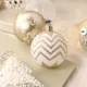 thumbnail image 5 of Nuevo producto transfronterizo, traje de bola de Navidad blanca champán, decoración para árbol de Navidad, adornos colgantes, decoración para fiesta en el hogar, 5 of 5