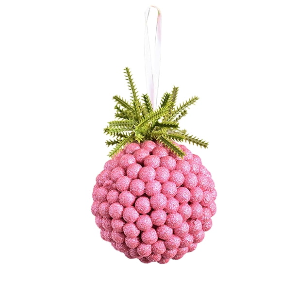 Bolas Navideñas De Plástico Paquete de 3 bolas decorativas de plástico para árbol de Navidad, 10 cm, colgantes coloridos para decoración navideña Yulucky