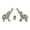 Style B Silver, variant on TISHITA Elephant Statue Desktop Decoration Ornament Artwork Resin Figurine Animal Sculpture for Office Home Bedroom Shelf Living Room A Golden