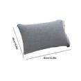 thumbnail image 3 of Cotton Pillowcase 4 Layer Cotton Gauze with Snap Button Removable Cover | Frizz Prevention for Hair | Soft Breathable Easy-Care | 1 Pack | 30.7x29.13x19.68 in | Multiple Colors, 3 of 6