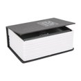 thumbnail image 1 of SNNROO Book Safe Combination with Key Secret Safe Hide Money Jewelry Safe Containers Disguised Metal Lock Box Fake Book Concealment Furniture Hollow Case, 1 of 8