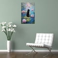 thumbnail image 5 of Monet Style Canvas Painting Black Cat Standing on Lily Pads Wall Art Bathroom Decor Art Poster Canvas Painting Decor Wall Print Photo Gifts Home Modern Decorative Posters 20x30inch(50x75cm), 5 of 6
