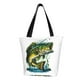 thumbnail image 1 of Balery Big bass fish Bolsa de Hombro con Diseño, Bolsa Grande y Duradera, Bolsa Versátil para Compras, 1 of 6