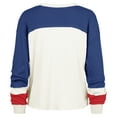 thumbnail image 3 of Women's '47 Cream Buffalo Bills Double Header Curve Raglan Long Sleeve Crop Top, 3 of 3