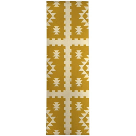 

Zili Gold Kitchen Mat by Kavka Designs