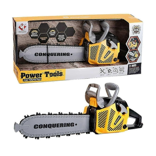 Toy Chainsaw For Kids Tools Kids Chainsaw With Light And Sounds Battery Powered Construction Tool For Boys And Girls Outdoor Indoor Pretend Play