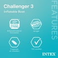 thumbnail image 3 of Open Box Intex 68370EP Challenger 3 Inflatable Raft Boat Set W/ Pump And Oars, 3 of 12