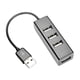 thumbnail image 1 of Adaptador USB portátil 4 puertos USB 2.0 HUB USB de 480 Mbps para tableta de computadora portátil de escritorio Hugtrwg Para estrenar, 1 of 5