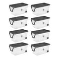 thumbnail image 5 of Sterilite 160 Qt Latching Stackable Wheeled Storage Tote w/ Lid, 8 Pack, 5 of 9