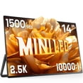 thumbnail image 1 of Monitor UPERFECT Mini LED de 14 pulgadas, 2,5 K, 1500 nits, 10 000:1 de contraste, 1 of 8