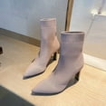 thumbnail image 6 of Fesfesfes Women's Heels Boots Fall And Winter Boots Lined Dress Ankle Boots Pointed-toe Booties Comfort Shoes Dressy Boots For Women 6.5(38), 6 of 9
