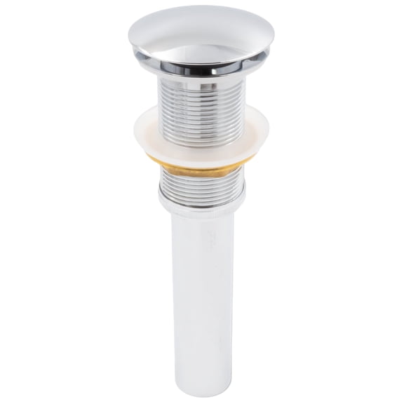 Novatto PUD-CH Solid Brass Bathroom Vessel Sink Pop-Up Drain, Chrome
