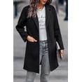 thumbnail image 4 of Plus Size Plaid Shacket Oversized Long Sleeve Button Down Boyfriend Shirts Casual Plaid Shacket Jacket Coats 3X Black, 4 of 16
