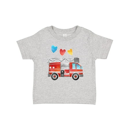 

Inktastic Valentine s Day Fire Truck with Hearts Gift Baby Boy or Baby Girl T-Shirt