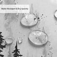 thumbnail image 3 of Grey Misty Forest Shower Curtain Nature Scene Shower Curtains for Bathroom with Mountains Trees, Cloth Fabric Bathroom Decor Set with Hooks Rustic Cabin Woodland Shower Curtain 72 X 72in Ombre Grey, 3 of 6