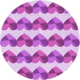 thumbnail image 1 of Ahgly Company Machine Washable Indoor Round Transitional Pastel Purple Pink Area Rugs, 6' Round, 1 of 7