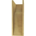 thumbnail image 4 of 10"W x 20"D x 30"H Classic Carmel Rough Cedar Woodgrain TimberThane Corbel, Primed Tan, 4 of 6