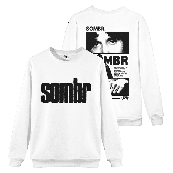 Sombr Merch EOP Crewneck Sweatshirt Men Women Long Sleeve