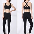 thumbnail image 5 of Ropa interior deportiva para niñas, ropa interior deportiva con cordones cruzados, ropa interior de yoga de sujeción media con copas desmontables, se adapta a la parte inferior del busto de, 5 of 5
