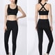 thumbnail image 5 of Ropa interior deportiva para niñas, ropa interior deportiva con cordones cruzados, ropa interior de yoga de sujeción media con copas desmontables, se adapta a la parte inferior del busto de, 5 of 5