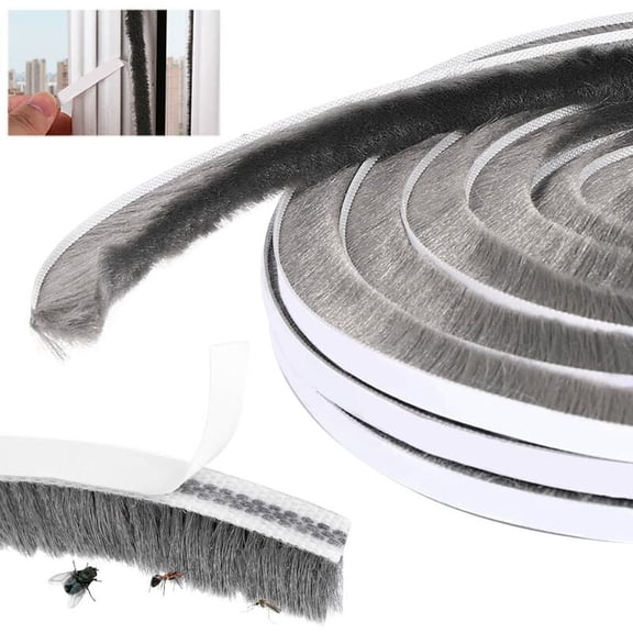 6M Window Door Seal Self Adhesive Brush Seal Sliding Door Seal Sliding Door Seal Sliding Door Seal