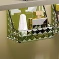 thumbnail image 5 of Hyknon Makeup Organizer for Vanity Plastic Crystal Skincare Organizer Box Green Bathroom Cosmetic Display Cases for Dresser Bedroom Countertop, 5 of 7