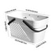 thumbnail image 3 of Xihbxyly Cesta de Baño Portátil, Diseño de Plástico Duradero, Asa Cómoda para Transportarla Fácilmente, Gran Capacidad para Ropa y Accesorios, Versátil para Baño o Dormitorio, Tamaño 32,2 X 19,5 X 18, 3 of 7