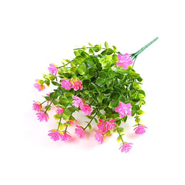 fastboy Fake Flower Plastic Plants Wall Pendent Outdoor Decorations Multipurpose Compact Size Weeding Decal Practical Artificial Flowers Pink