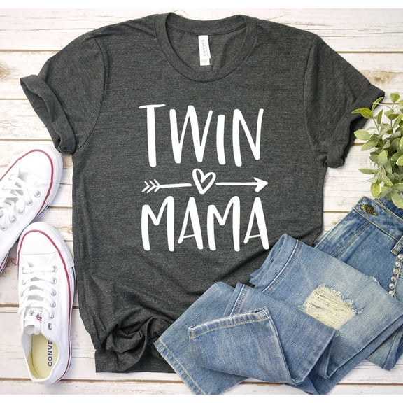 Twin Mama, Mom Of Twins Shirt, Mommy Of Twins Graphic Tee, Unisex Shirts For Twin Mom, Mother'S Day Gift, Shirts For Mom