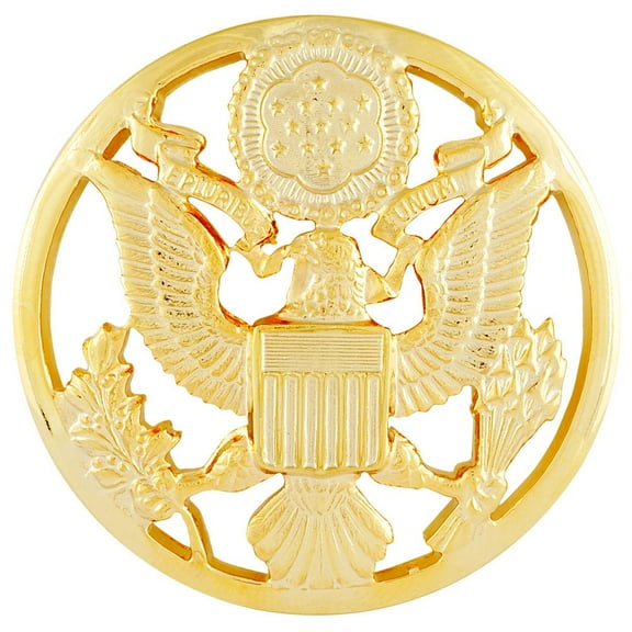 Army Enlisted Hat Badge Female Full Size Gold Gilt Finish