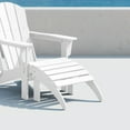 thumbnail image 2 of Polytrends  Laguna Hdpe All Weather Outdoor Patio Foldable Ottoman White, 2 of 5