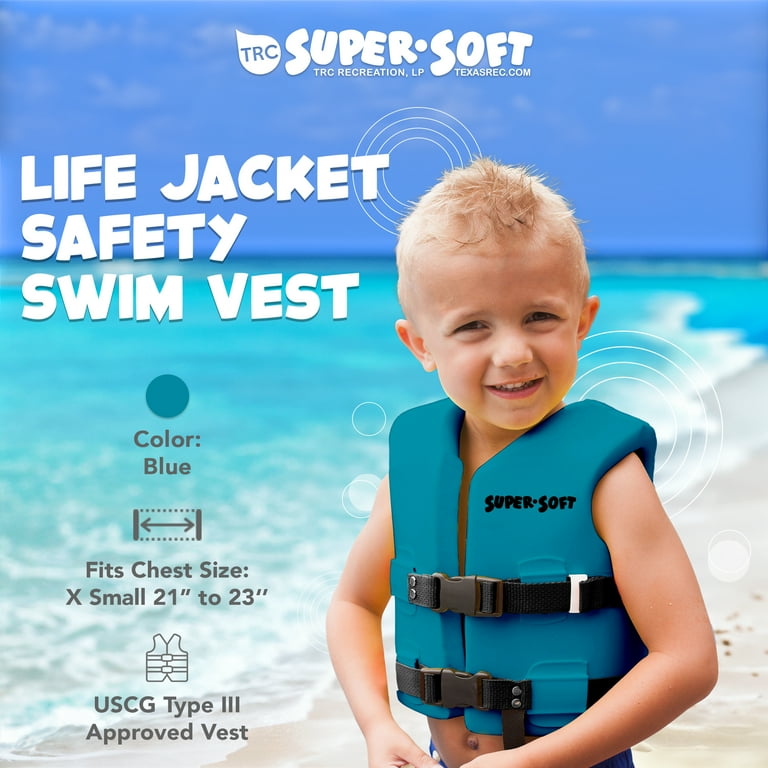 TRC Recreation Super Soft Child Life Jacket Vest, X Small, Marina