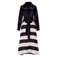 thumbnail image 6 of Ashirexll Womens Long Sleeve Dresses, Midi Dresses for Women, Elegant Temperament Elastic Waist Solid Color V-Neck Casual Dress, 6 of 6
