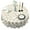 White Golden Cloud, variant on White Golden Cloud Moon Pattern Round Tablecloth 60"x60",Wrinkle Wipeable Table Cloth for Kitchen Dining Room Picnic Patio Party