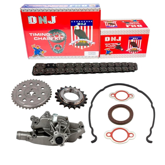 DNJ TK3181DWP Timing Chain Kit with Water Pump Fits Cars & Trucks 02-03 Chevrolet 8.1L V8 OHV