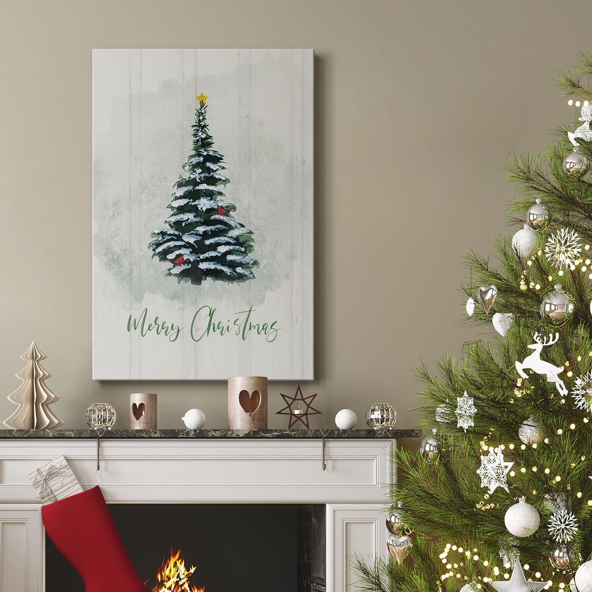 Winter Pine Christmas- Gallery Wrapped Canvas